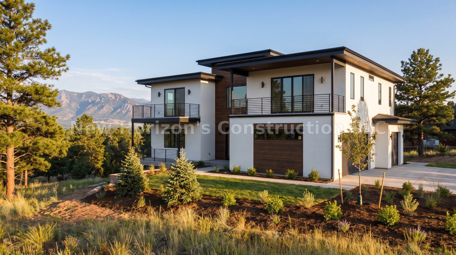 Concept rendering of the Flying W Contemporary Two-Story, a contemporary home by New Horizons Construction