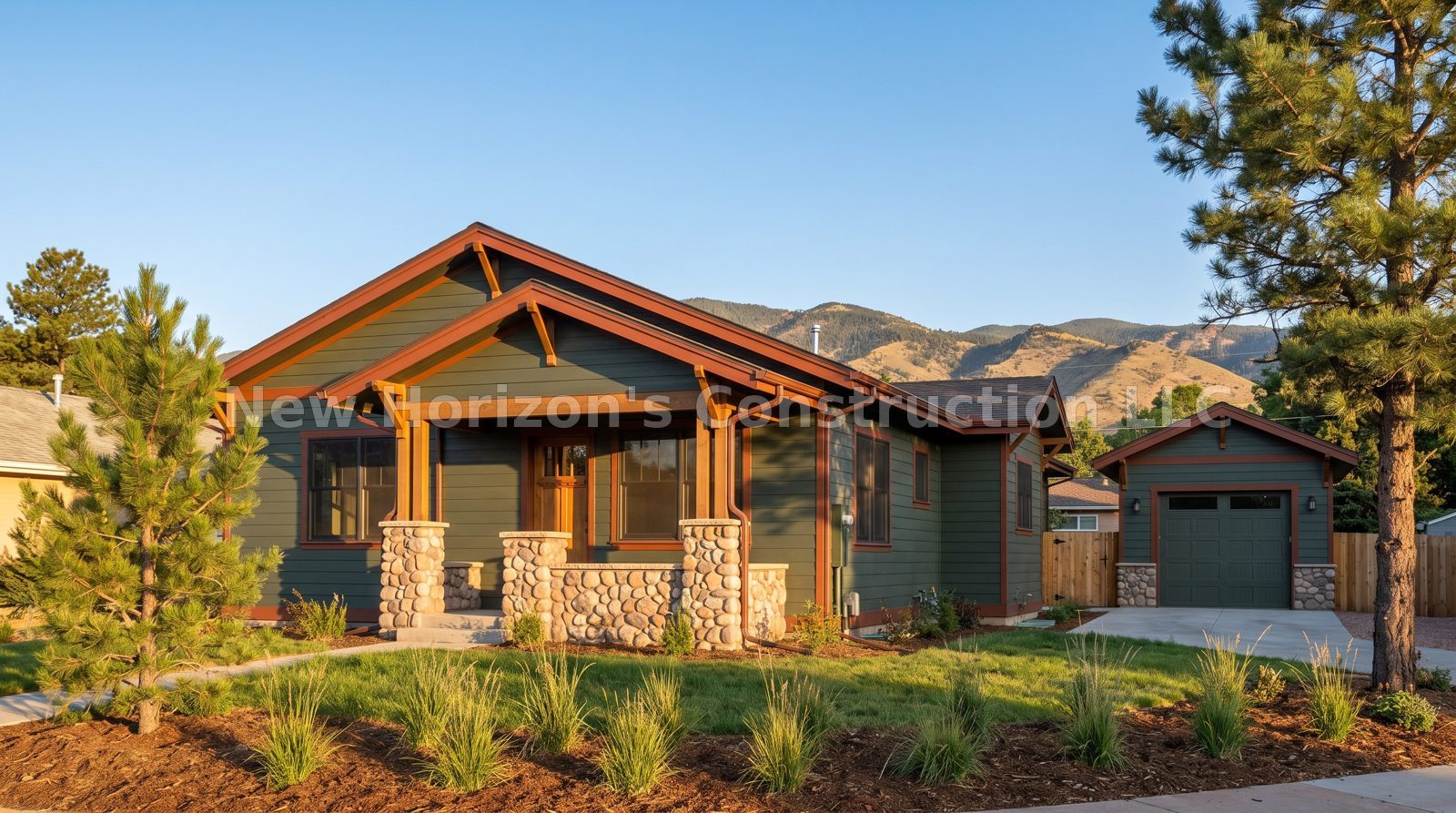Concept rendering of the Manitou Bungalow, a bungalow home by New Horizons Construction